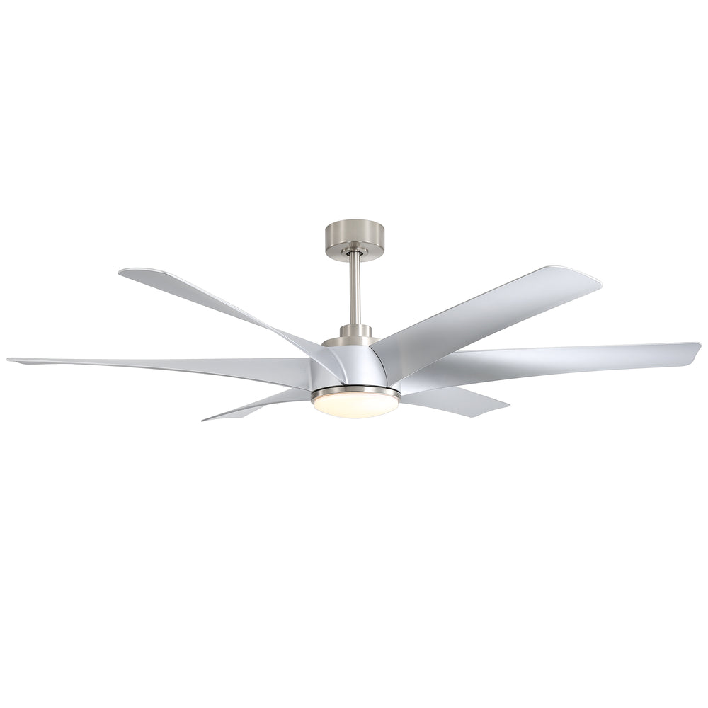 65-in Indoor Large LED Ceiling Fan with Light Remote (6-Blade)