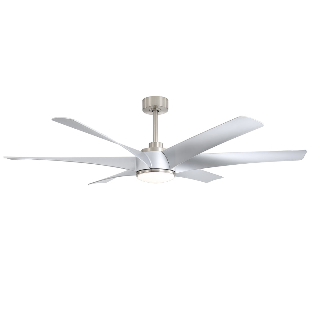 65-in Indoor Large LED Ceiling Fan with Light Remote (6-Blade)