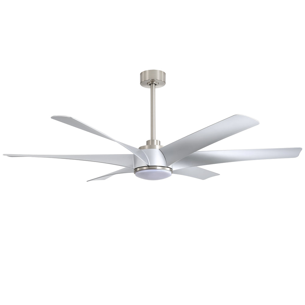 65-in Indoor Large LED Ceiling Fan with Light Remote (6-Blade)