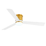 Nivon 52-Inch 3-Blade Flush Mount Ceiling Fan With Light