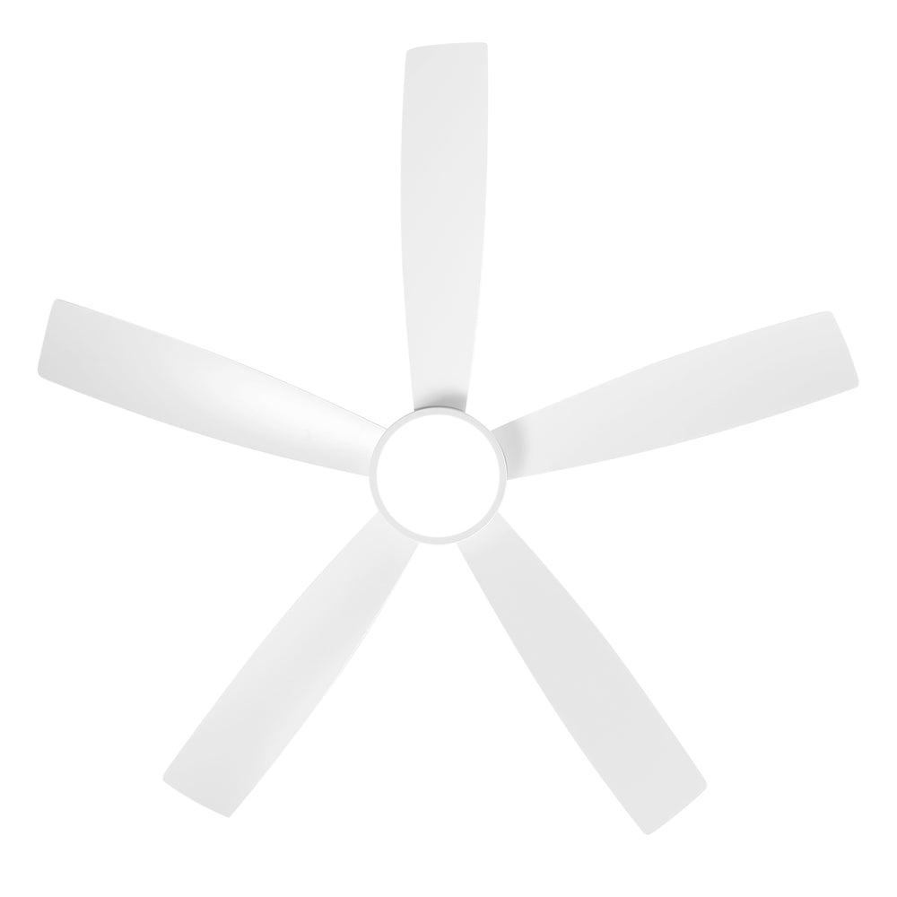 52-inch 5-Blade LED Ceiling Fan with Light and Remote,5" and 10" Downrods Included