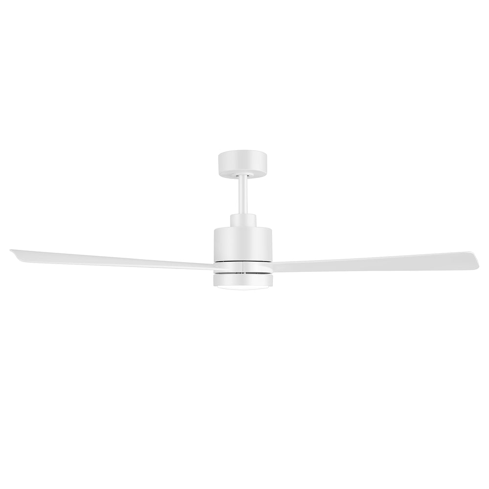 52 Inch Ceiling Fan with Led Lights, 3-Blade Industrial Ceiling Fan Remote Control, Reversible DC Motor, 6-Speed, Low Profile Ceiling Fans for Bedroom Kitchen