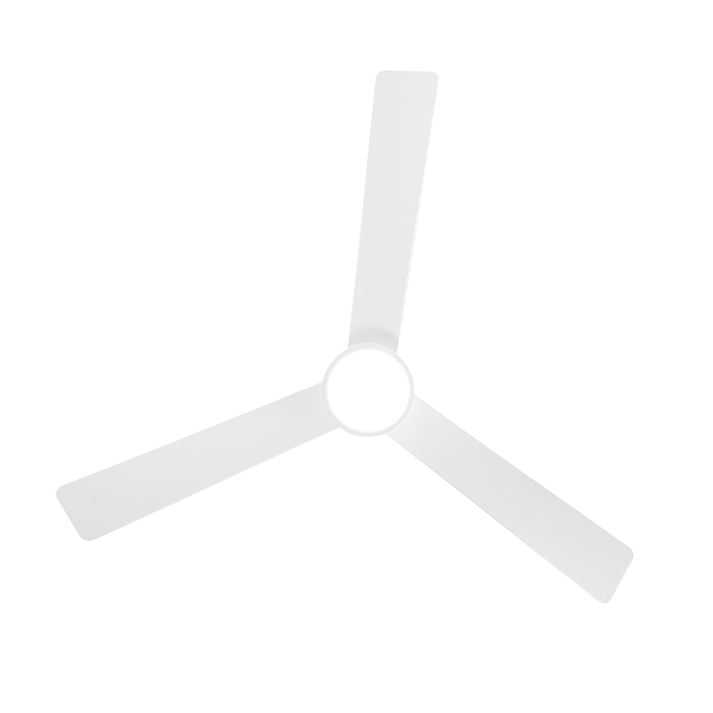 52 Inch Ceiling Fan with Led Lights, 3-Blade Industrial Ceiling Fan Remote Control, Reversible DC Motor, 6-Speed, Low Profile Ceiling Fans for Bedroom Kitchen