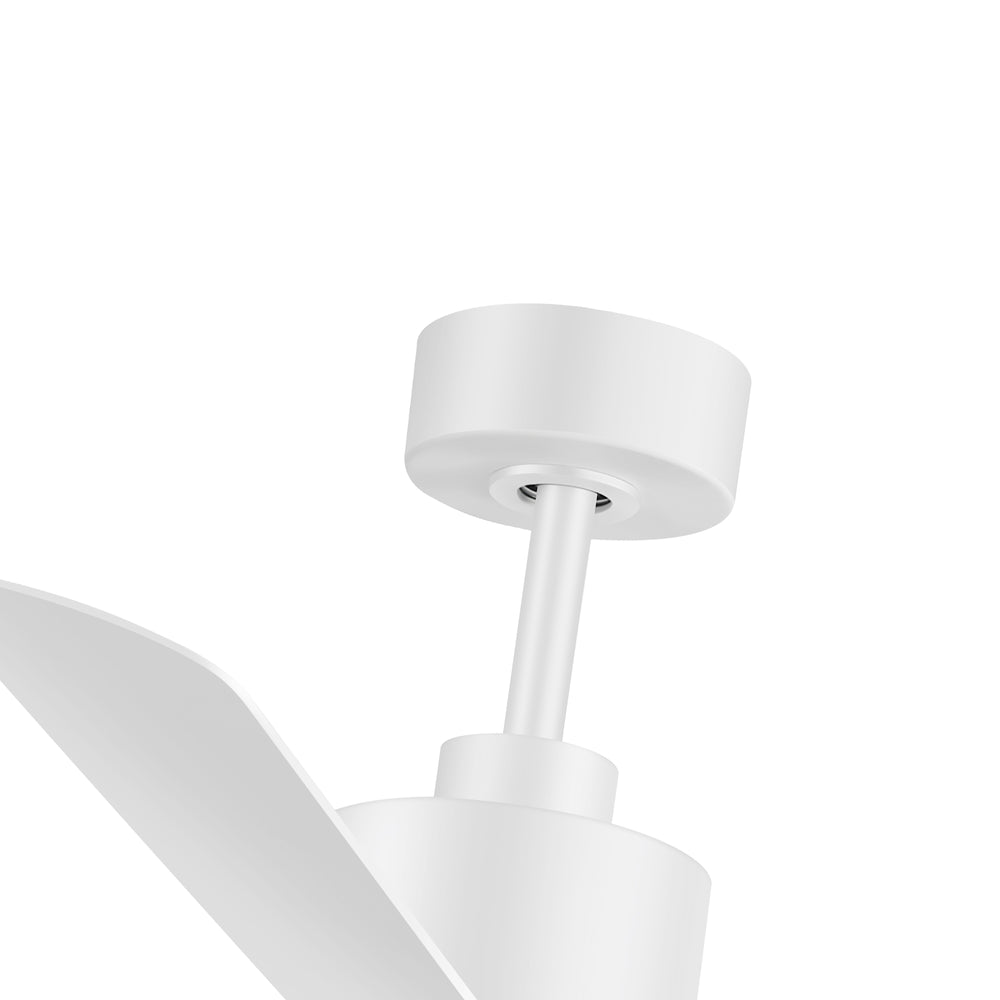 52 Inch Ceiling Fan with Led Lights, 3-Blade Industrial Ceiling Fan Remote Control, Reversible DC Motor, 6-Speed, Low Profile Ceiling Fans for Bedroom Kitchen