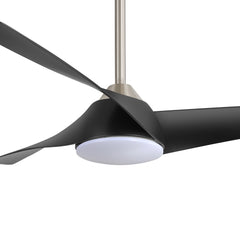 52-Inch Ceiling Fans with Led Lights Remote Control, 3-Blade, Reversible DC Motor, 6-Speed, Timer, Modern Indoor Ceiling Fan with Light for Bedroom Kitchen Office