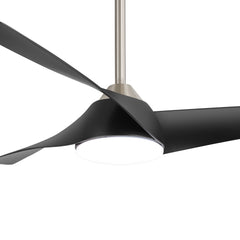 52-Inch Ceiling Fans with Led Lights Remote Control, 3-Blade, Reversible DC Motor, 6-Speed, Timer, Modern Indoor Ceiling Fan with Light for Bedroom Kitchen Office