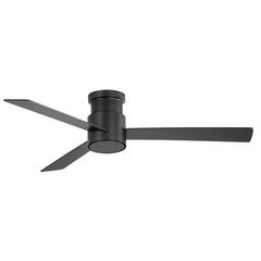 52in Flush Mount Ceiling Fan with Remote without Light(3-Blade）