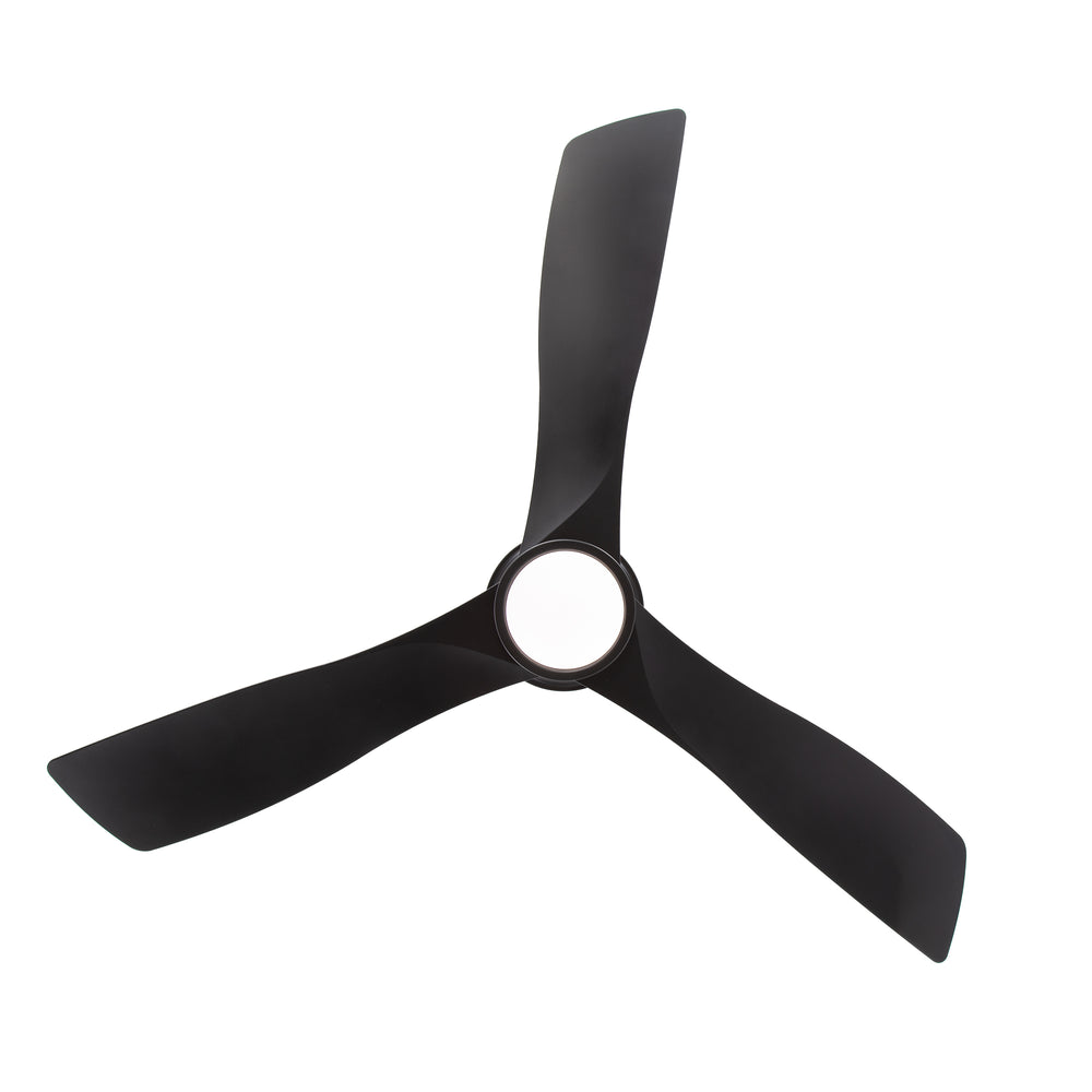 52-in 3-Blade Waterproof Outdoor Ceiling Fan with Dimmable LED Light Remote,5" and 10" Downrod Included