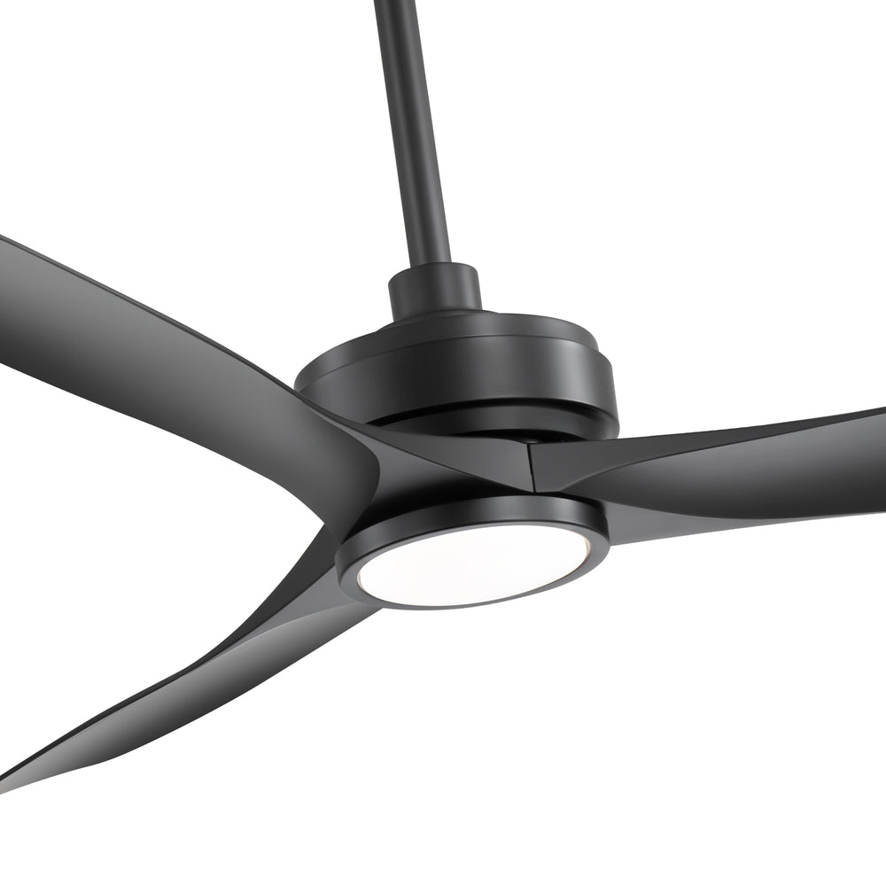 52-in 3-Blade Waterproof Outdoor Ceiling Fan with Dimmable LED Light Remote,5" and 10" Downrod Included