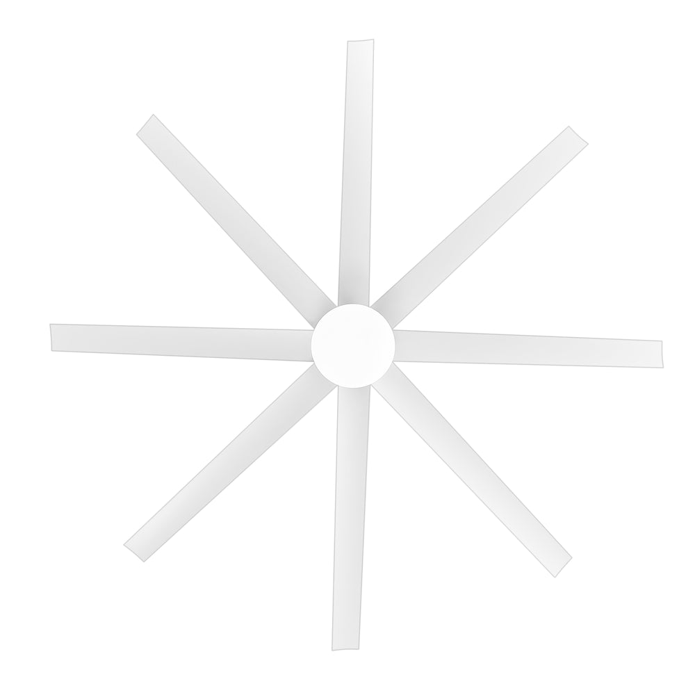 72-Inch Industrial Ceiling Fan with Lights and Remote, 8 ABS Blades, Quiet Reversible DC Motor, 6-Speed, Timer Function, 3 Color LED Light Chandelier