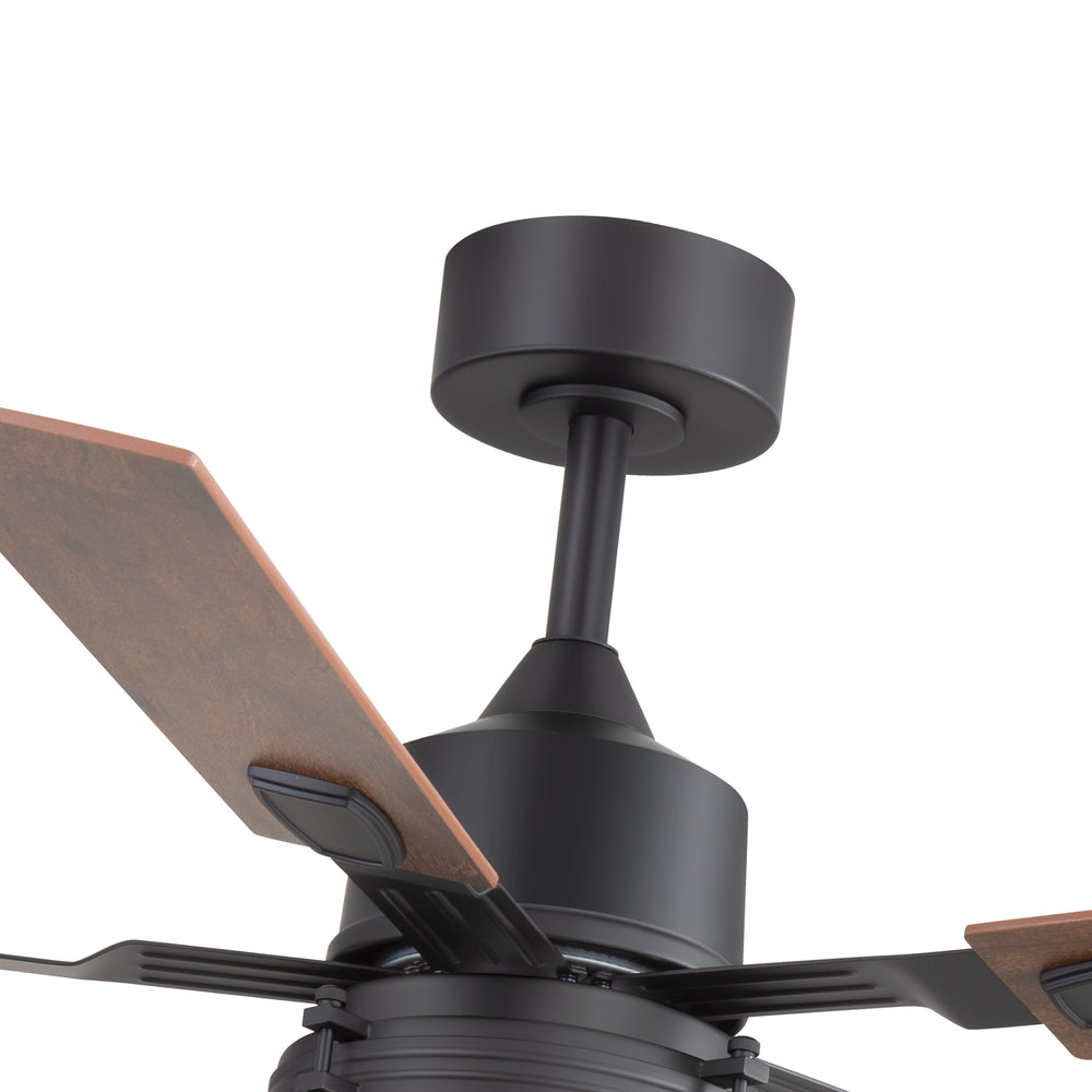 52-in Integrated LED Ceiling Fan with Remote and 5 Reversible Fan Blades,6" Downrod Included