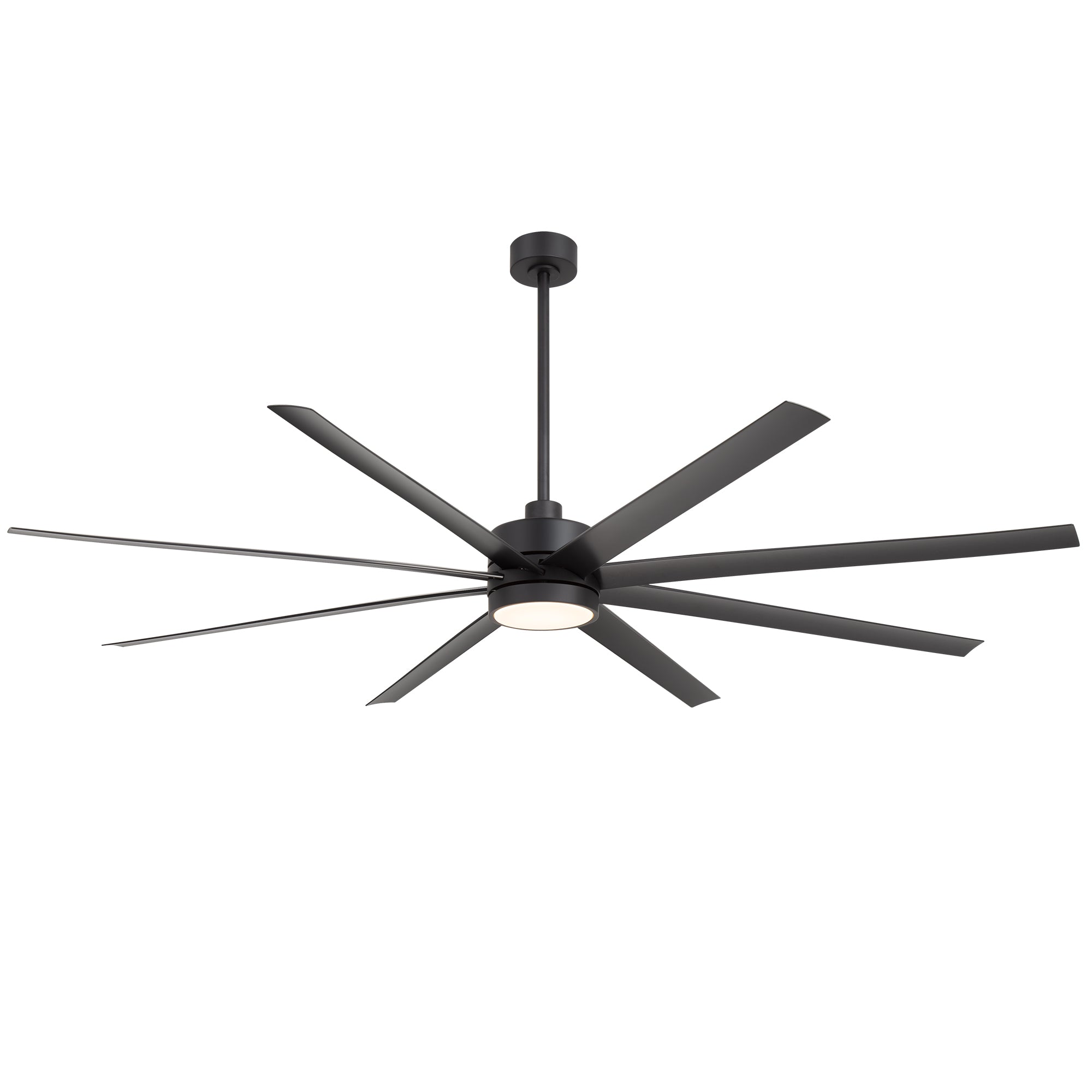 Large 84-in Modern Industrial 8-Blade Large Ceiling Fan with LED