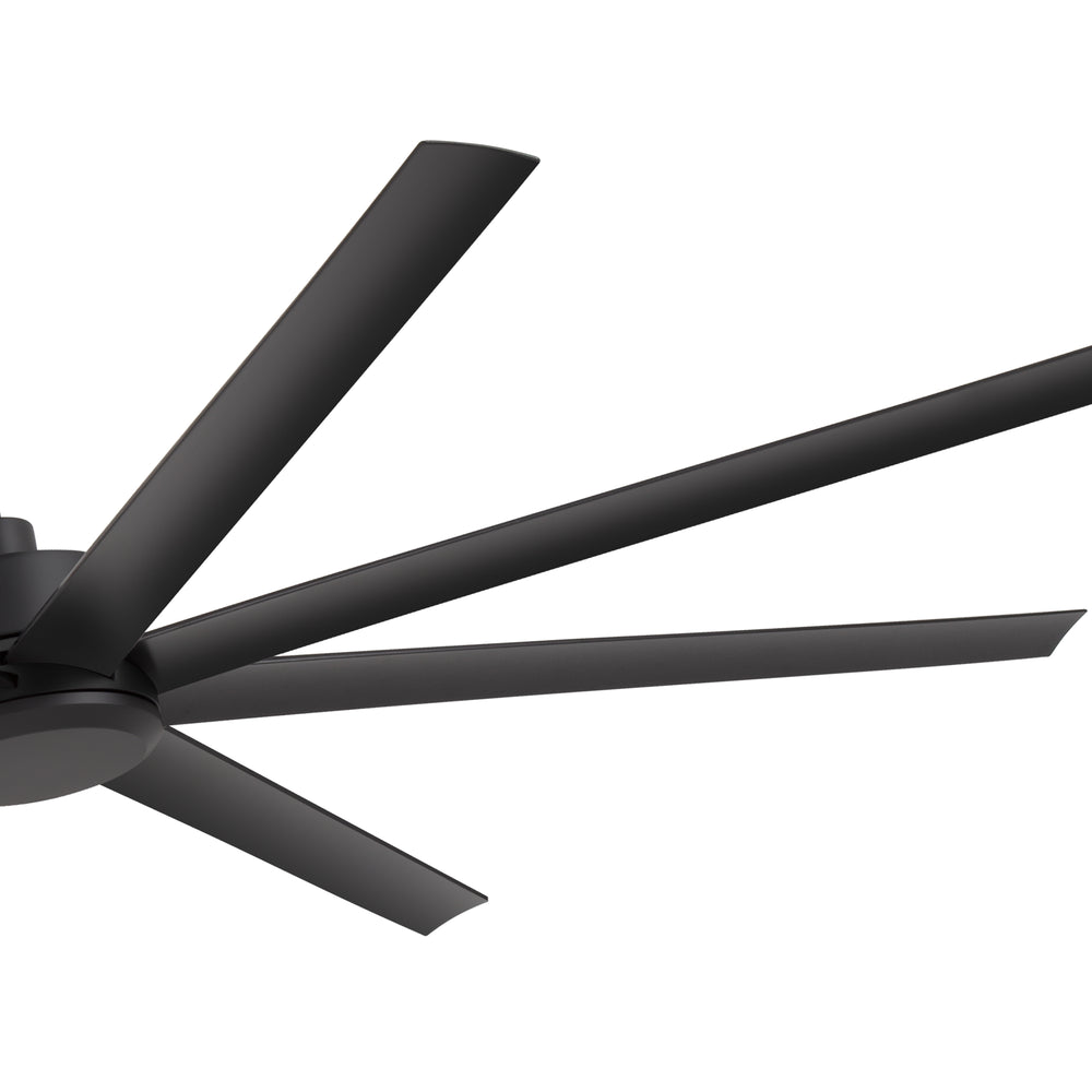 Large 84-inch 8-Blade Black Ceiling Fan with Remote without Light,6",12" and 24" Downrods Included