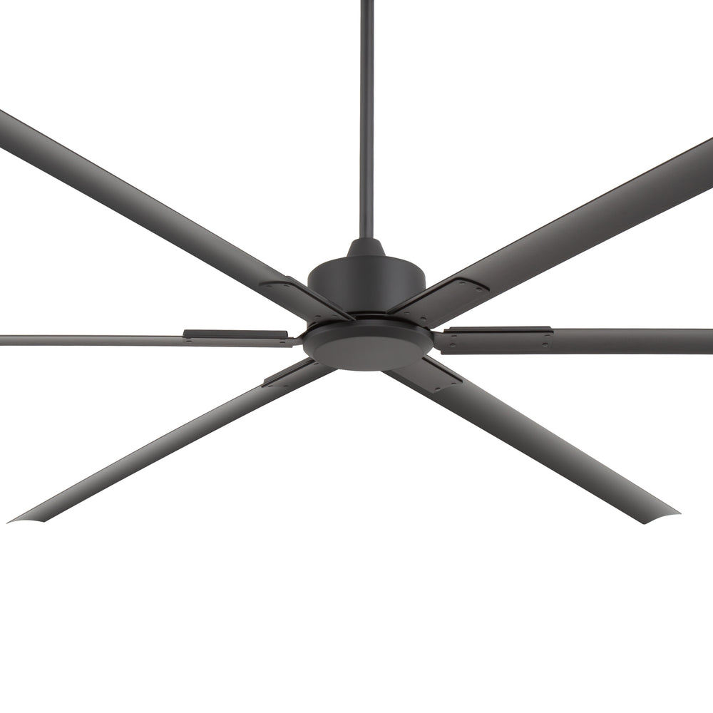 Breezary 120 Inch HVLS Industrial Ceiling Fan with PMSM Motor, 8-Blade Large Ceiling Fan for Warehouse, Gym and Factory - Aluminum No Light