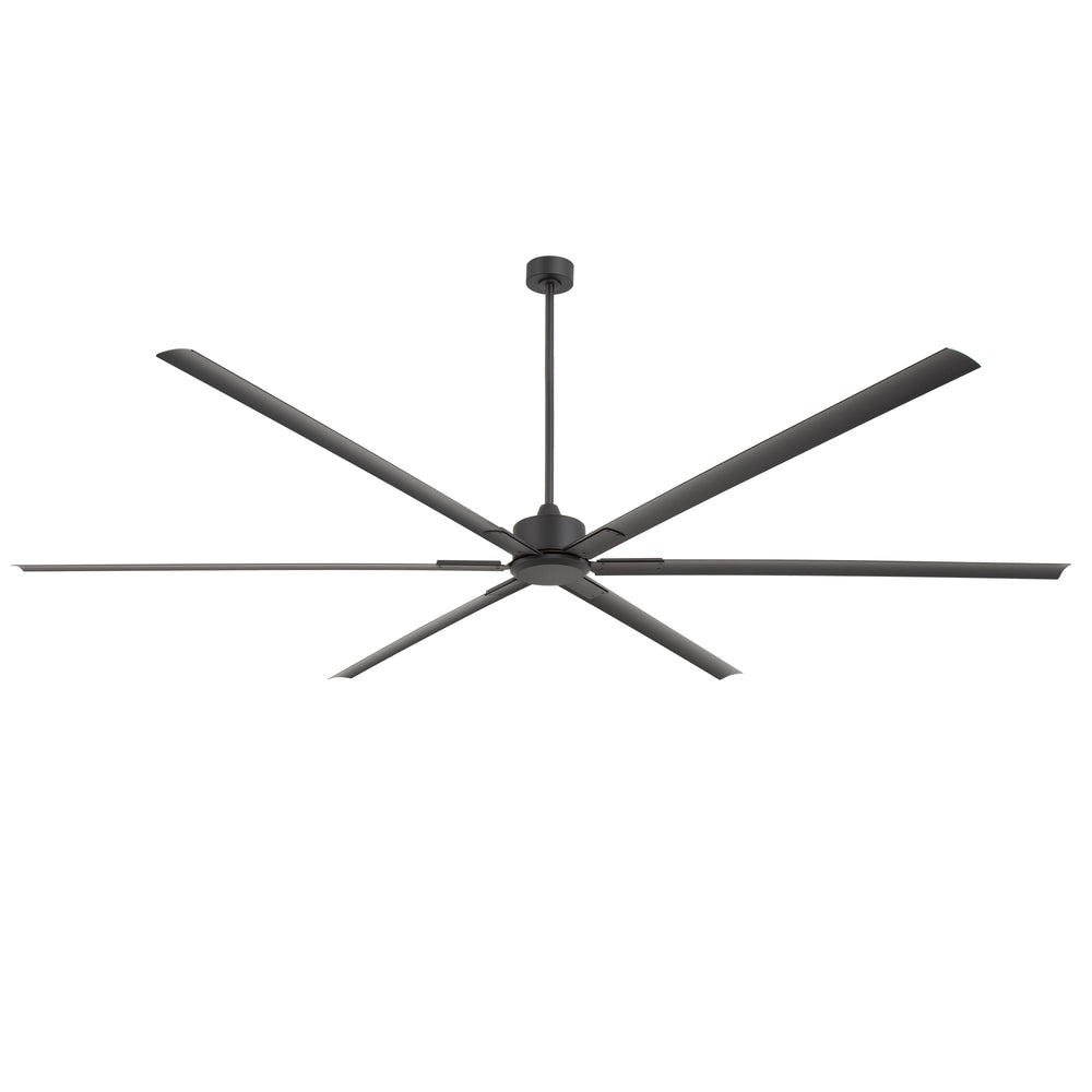 Breezary 120 Inch HVLS Industrial Ceiling Fan with PMSM Motor, 8-Blade Large Ceiling Fan for Warehouse, Gym and Factory - Aluminum No Light