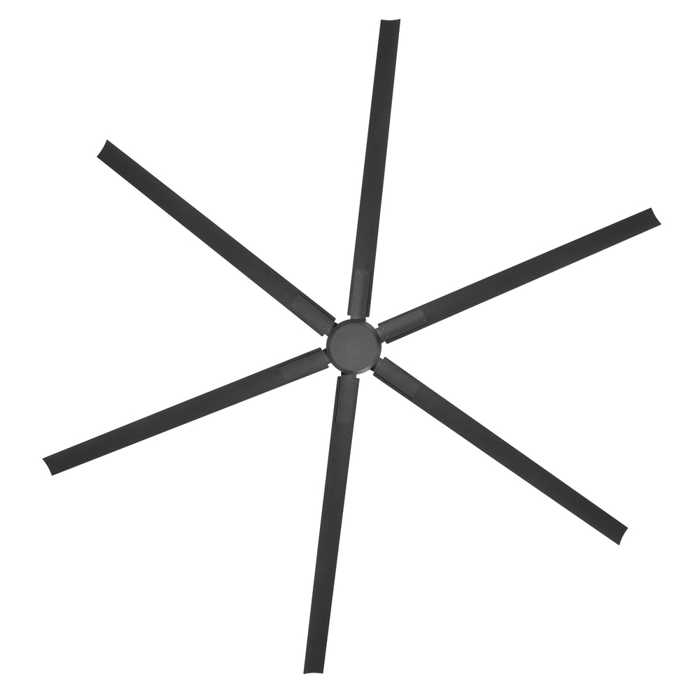 Breezary 120 Inch HVLS Industrial Ceiling Fan with PMSM Motor, 8-Blade Large Ceiling Fan for Warehouse, Gym and Factory - Aluminum No Light