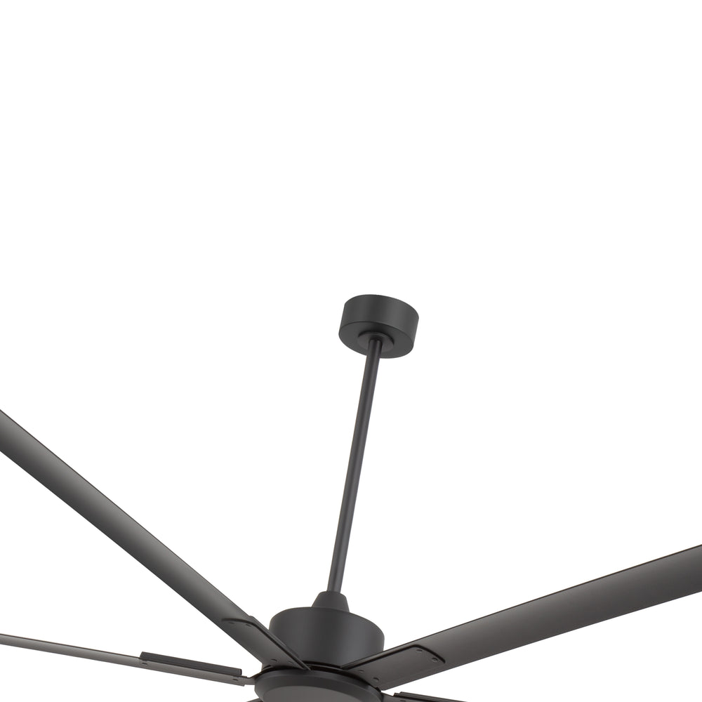 Breezary 120 Inch HVLS Industrial Ceiling Fan with PMSM Motor, 8-Blade Large Ceiling Fan for Warehouse, Gym and Factory - Aluminum No Light