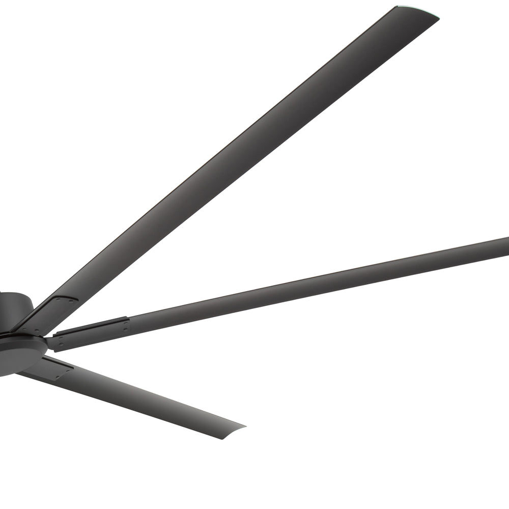 Breezary 120 Inch HVLS Industrial Ceiling Fan with PMSM Motor, 8-Blade Large Ceiling Fan for Warehouse, Gym and Factory - Aluminum No Light