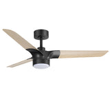 Iverora 52-Inch Black Ceiling Fan With Light and Remote