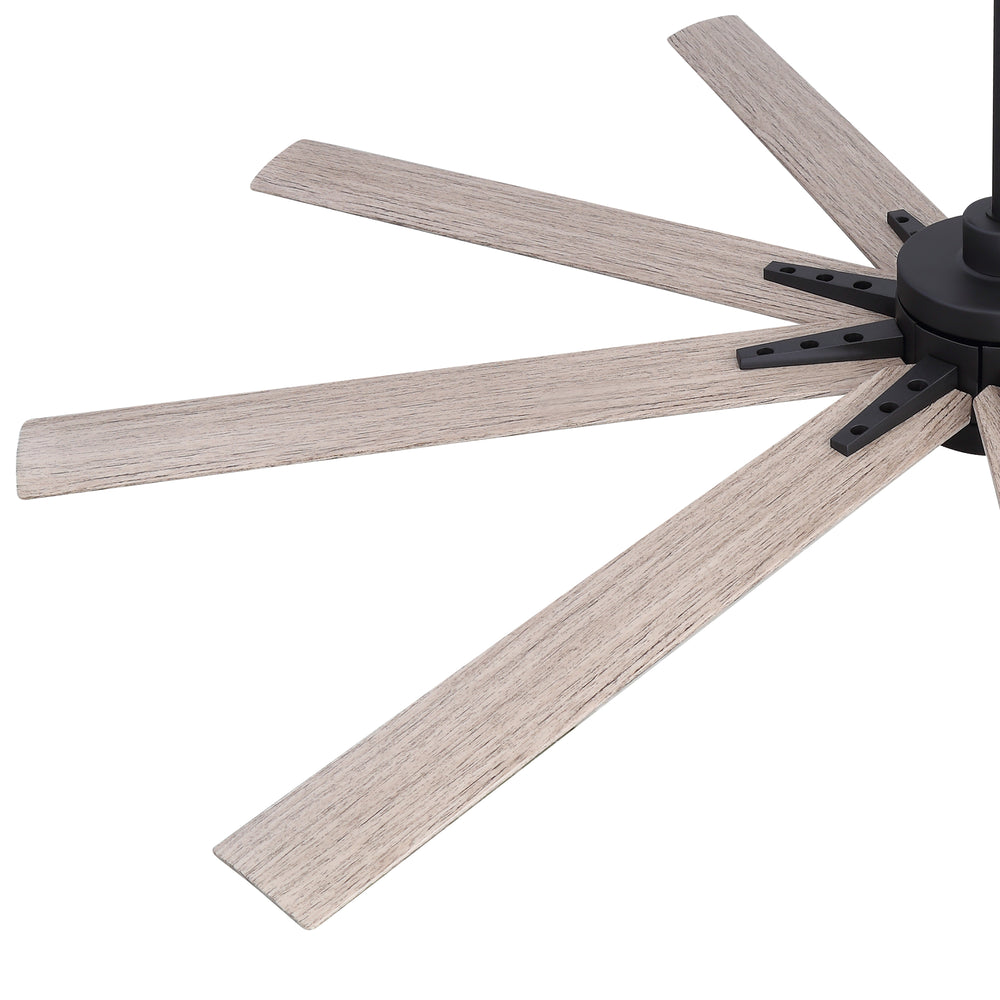 Breezary 65" 9-Blade Silent DC Motor Modern Ceiling Fan with 22W LED Light (Memory Function)