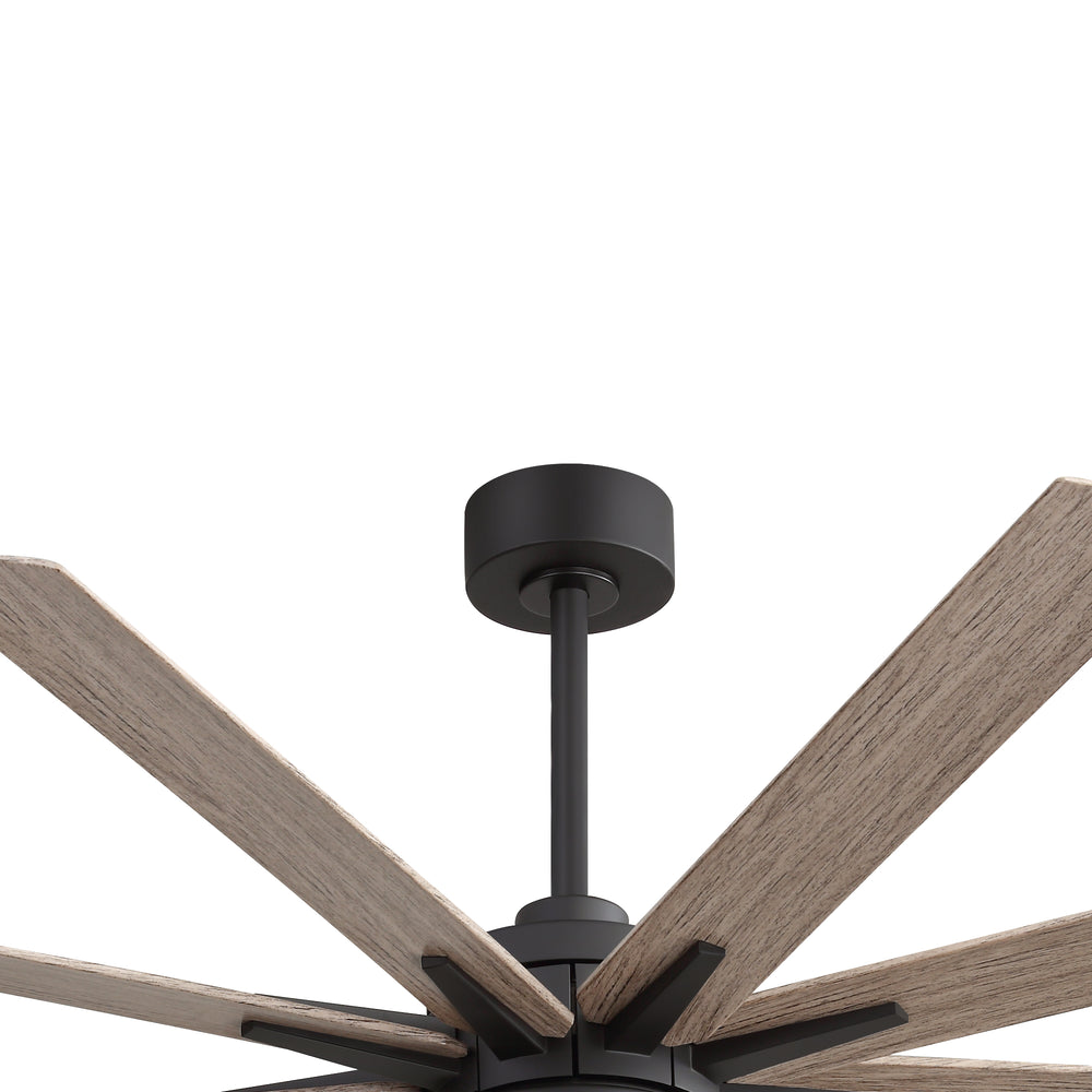 Breezary 65" 9-Blade Silent DC Motor Modern Ceiling Fan with 22W LED Light (Memory Function)