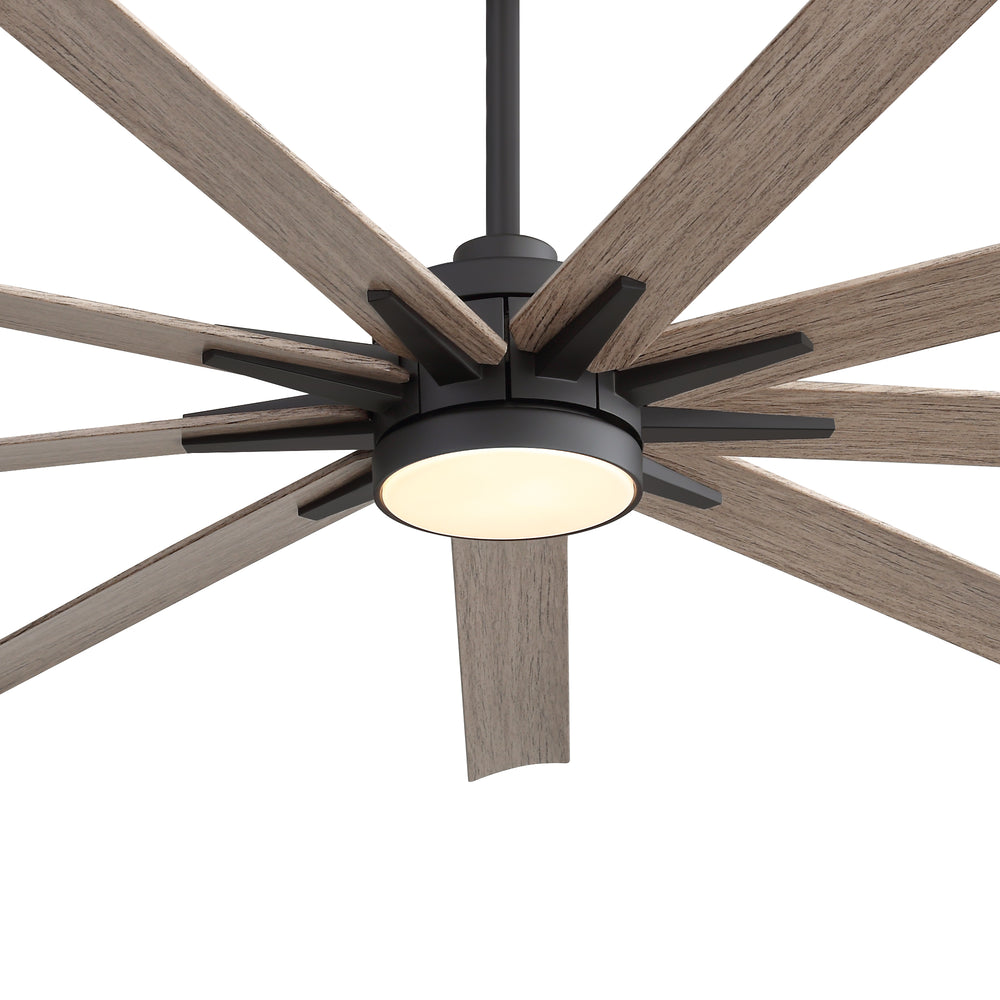 Breezary 65" 9-Blade Silent DC Motor Modern Ceiling Fan with 22W LED Light (Memory Function)