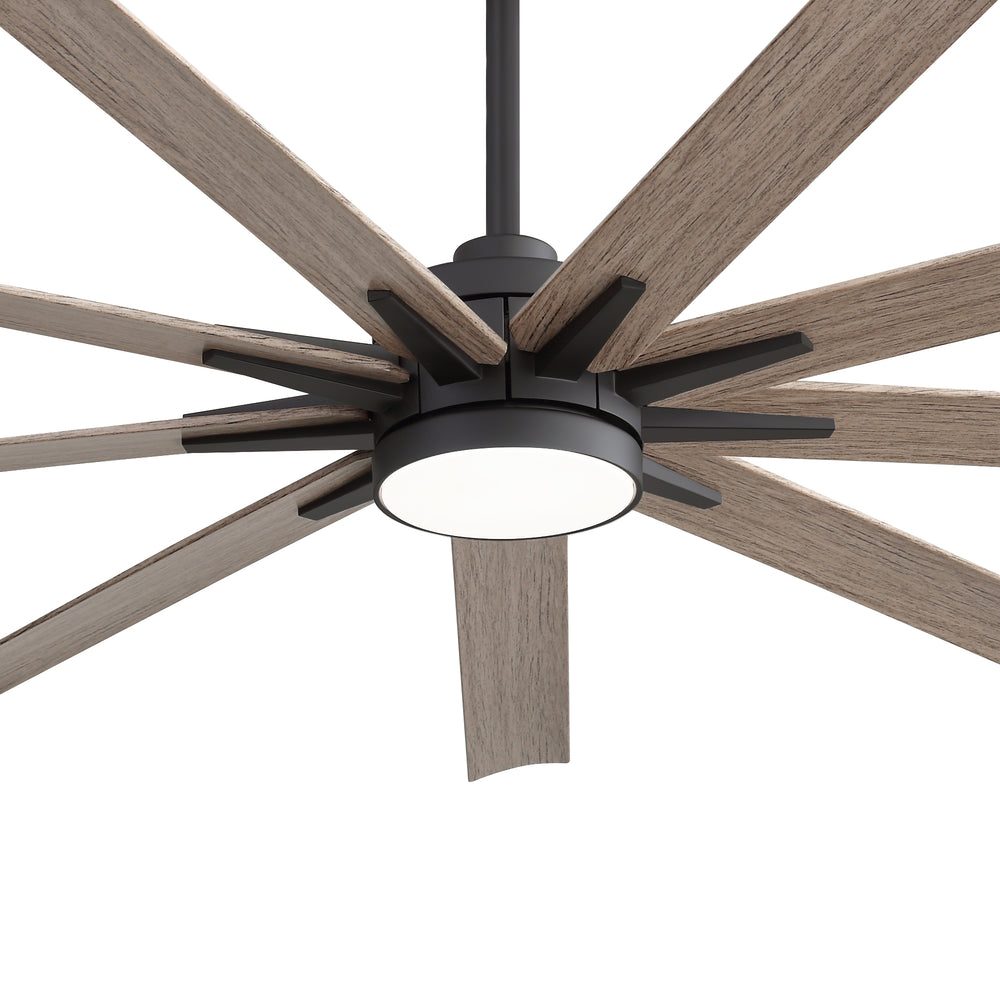 Breezary 65" 9-Blade Silent DC Motor Modern Ceiling Fan with 22W LED Light (Memory Function)