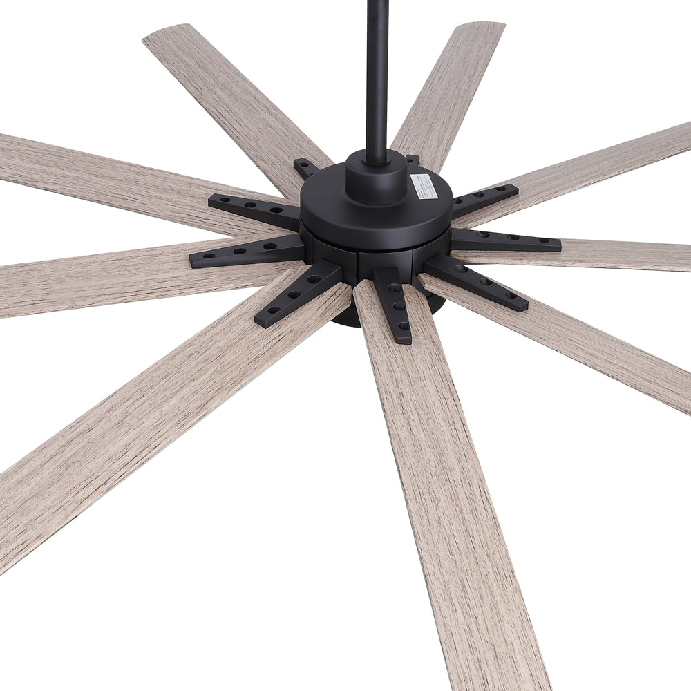 Breezary 65" 9-Blade Silent DC Motor Modern Ceiling Fan with 22W LED Light (Memory Function)