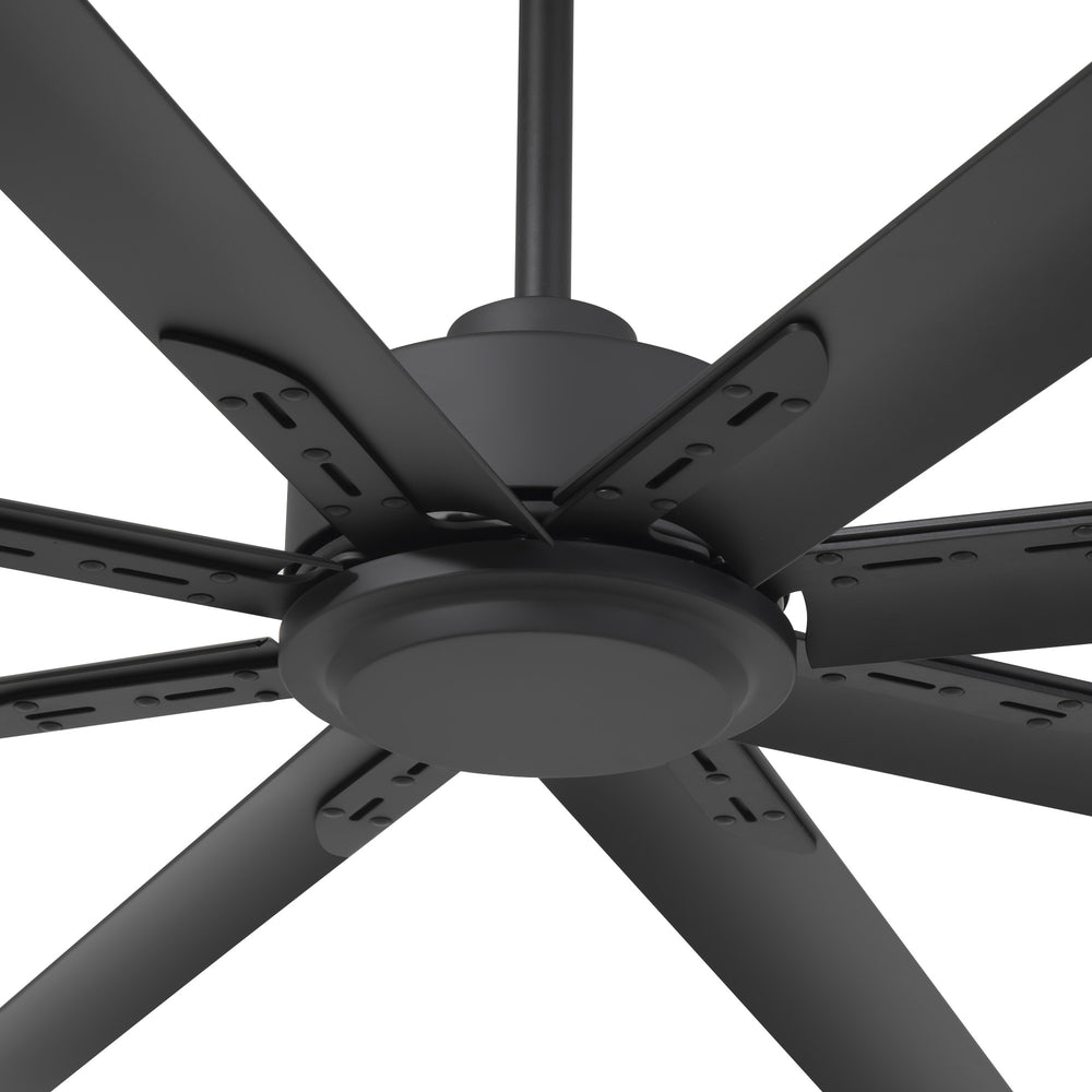 Breezary 120 Inch HVLS Industrial Ceiling Fan with PMSM Motor, 8-Blade Large Ceiling Fan for Warehouse, Gym and Factory - Aluminum No Light