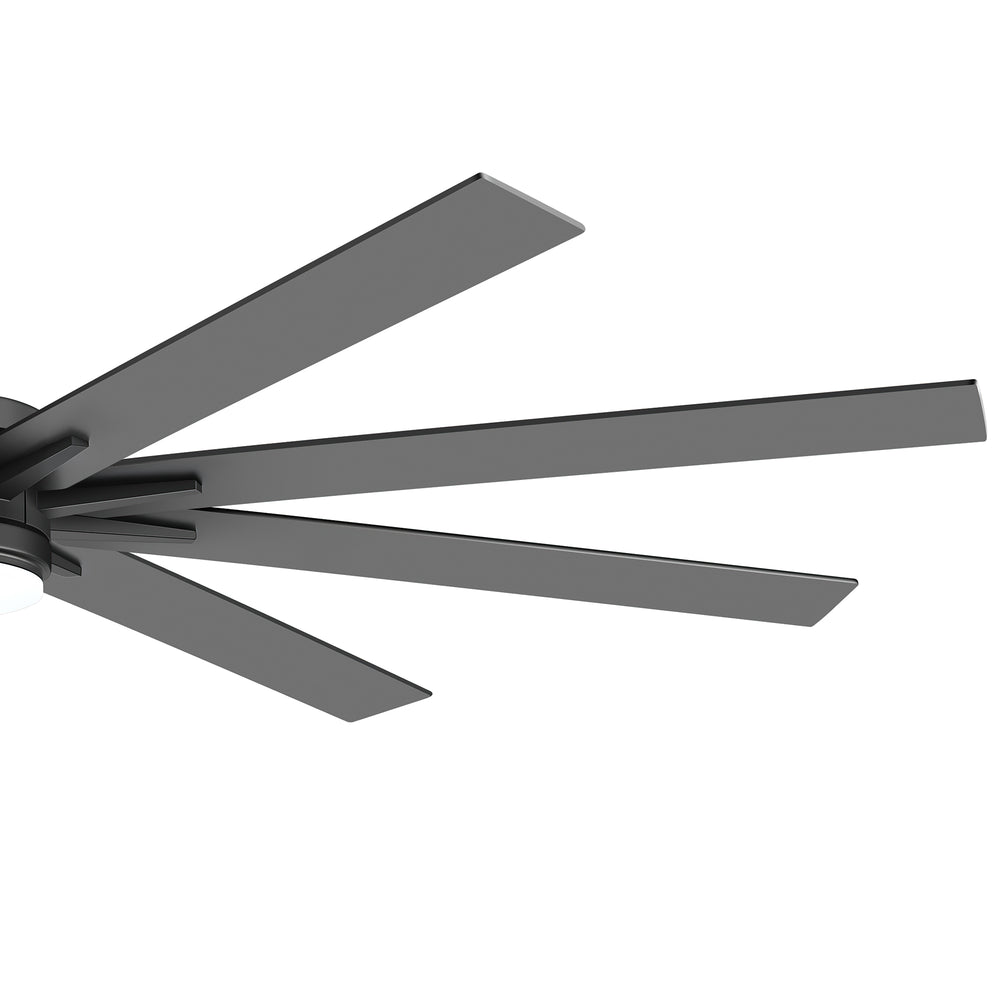 Breezary 72"/84" 9-Blade Silent DC Motor Modern Ceiling Fan with 24W LED Light (Memory Function)