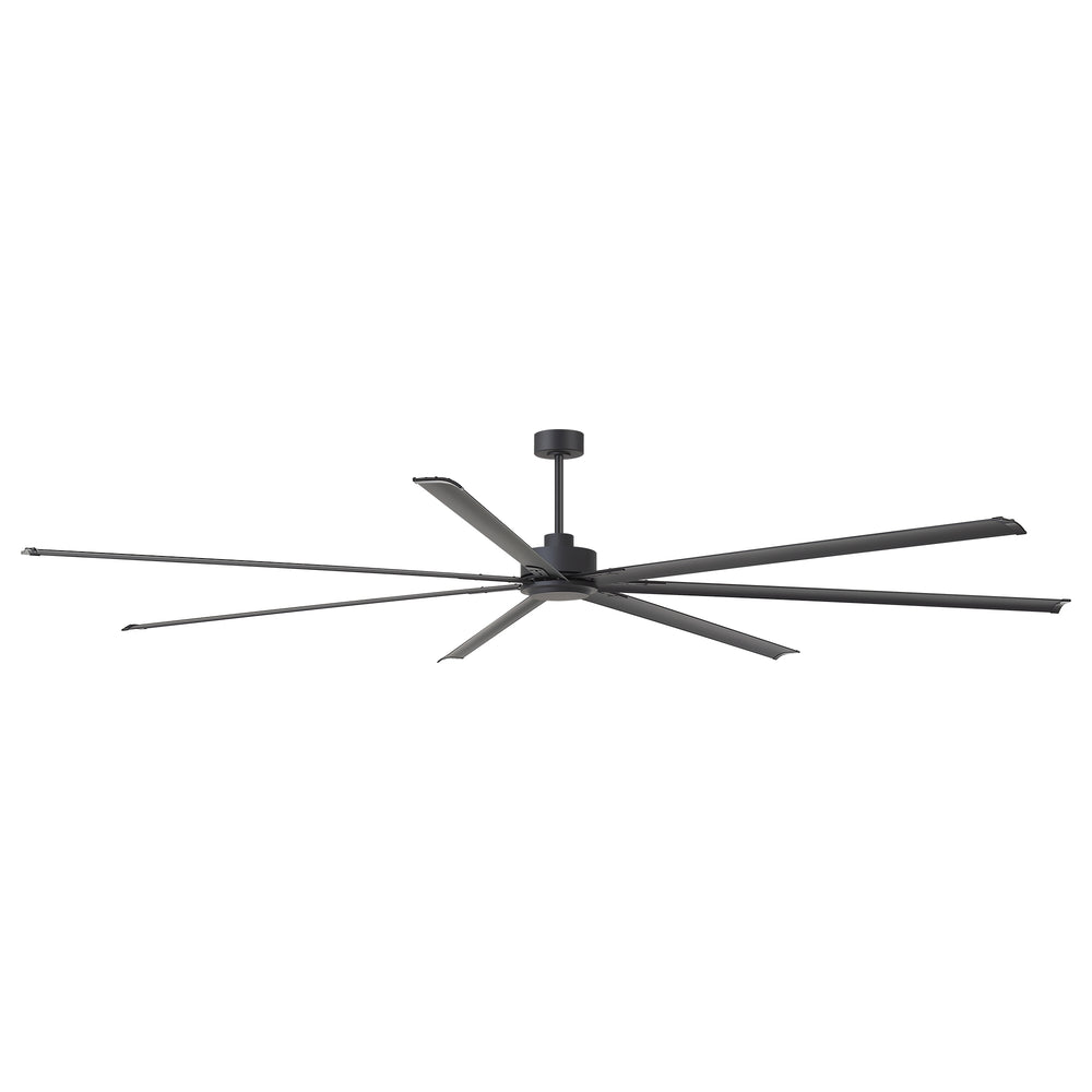 Breezary 120 Inch HVLS Industrial Ceiling Fan with PMSM Motor, 8-Blade Large Ceiling Fan for Warehouse, Gym and Factory - Aluminum No Light