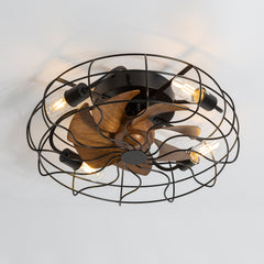 Bascio 19-in Black Low Profile Ceiling Fan with Remote Control(7-blade)
