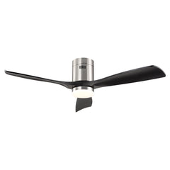 Striver 52 in. LED Indoor Satin Nickel Ceiling Fans with Light and Remote Control