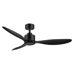 52 inch 3-Blade Ceiling Fans without Light, Industrial Ceiling Fan No Light Remote Control, Reversible DC Motor, 6-Speed, Downrod Mount Ceiling Fan for Home Kitchen