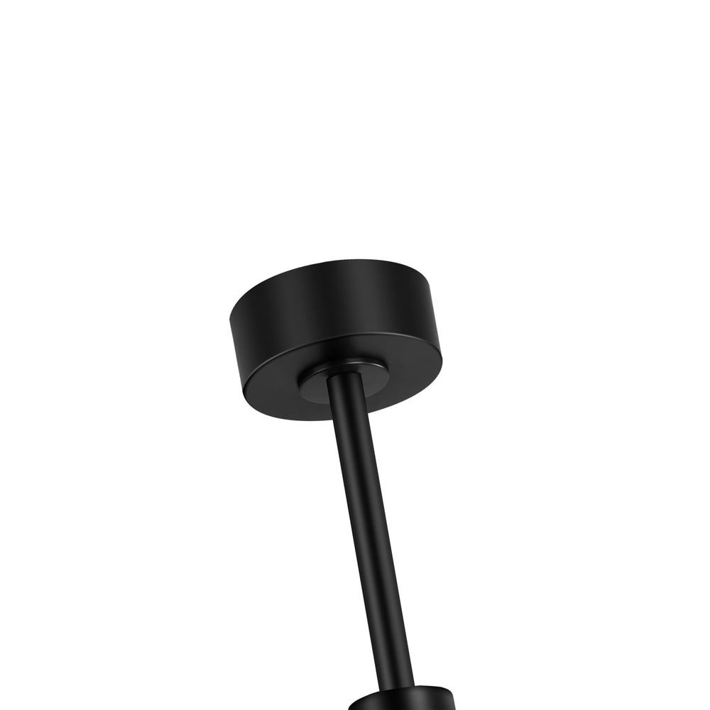 72-inch Black Ceiling Fans with Lights Remote Control,  Industrial Large Ceiling Fan, 3 Reversible Blades, 6-Speed, Quiet DC Motor, LED Ceiling Light Chandelier for Indoor/Outdoor Patio Living Room