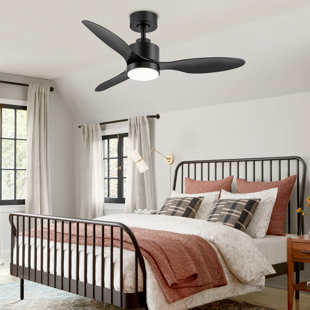 42-inch LED Ceiling Fan with Lights Remote(3-Blade)
