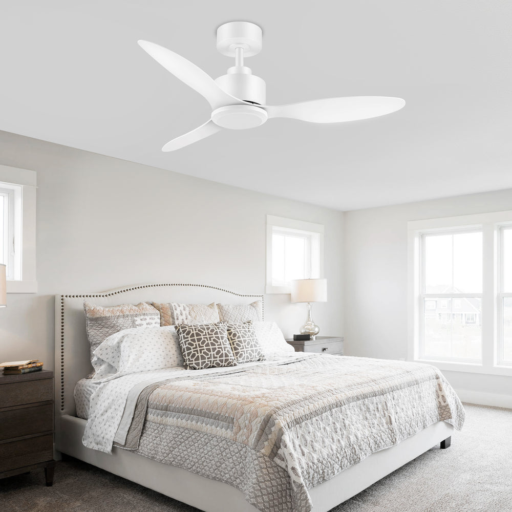 42-in Black/White Ceiling Fan Remote without Light(3-Blade)