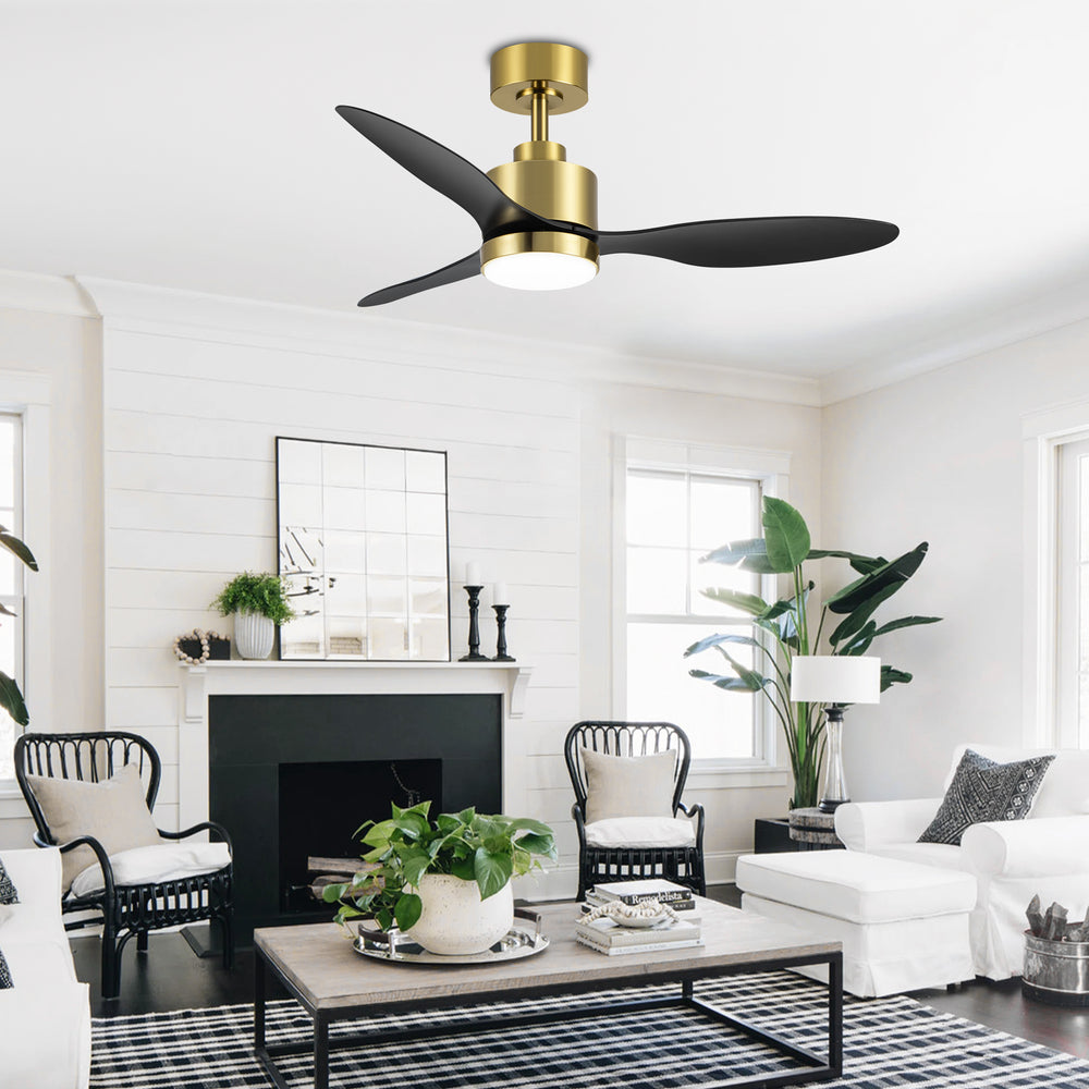 42-inch LED Ceiling Fan with Lights Remote(3-Blade)