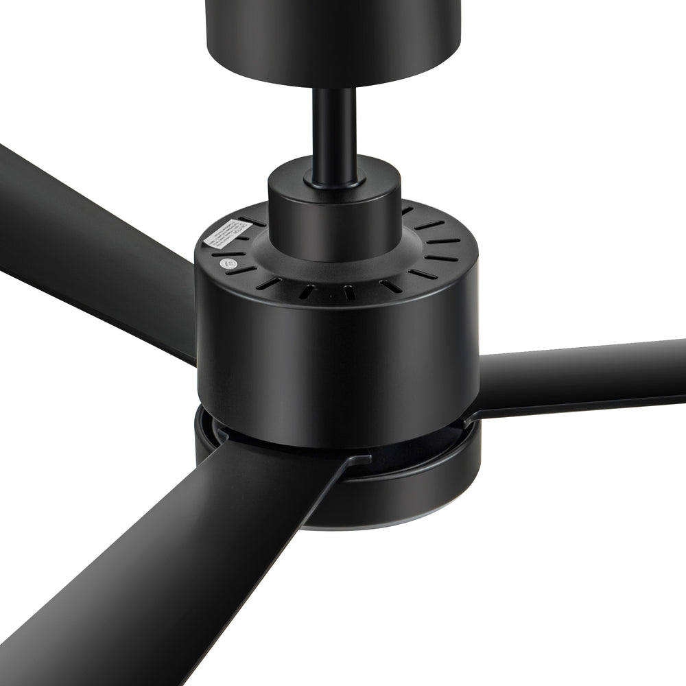 52 Inch White 3-Blade LED Ceiling Fan with Light and Remote Control
