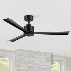 52 Inch LED  Ceiling Fan  without Light,Remote and 5in Downrod Included