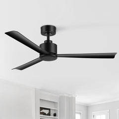 52 Inch LED  Ceiling Fan  without Light,Remote and 5in Downrod Included