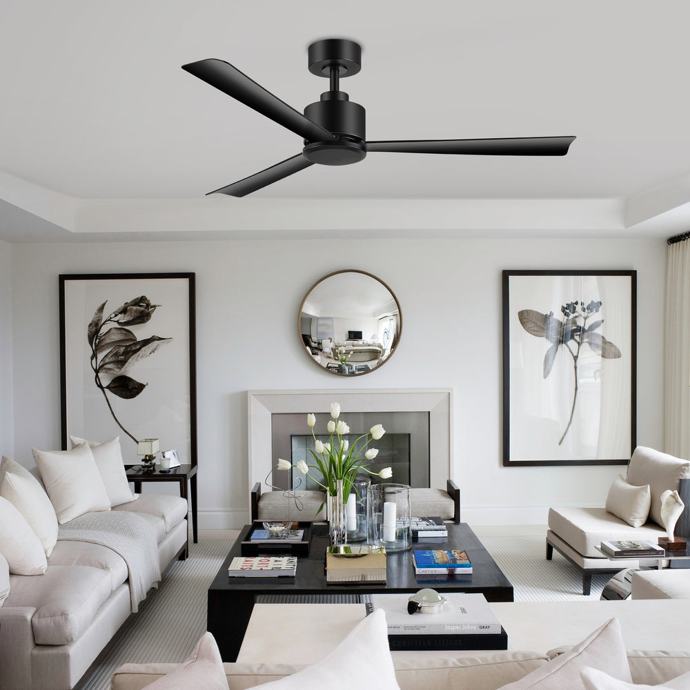 52 Inch LED  Ceiling Fan  without Light,Remote and 5"Downrod Included