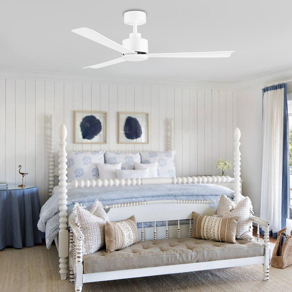 52 Inch LED  Ceiling Fan  without Light,Remote and 5"Downrod Included