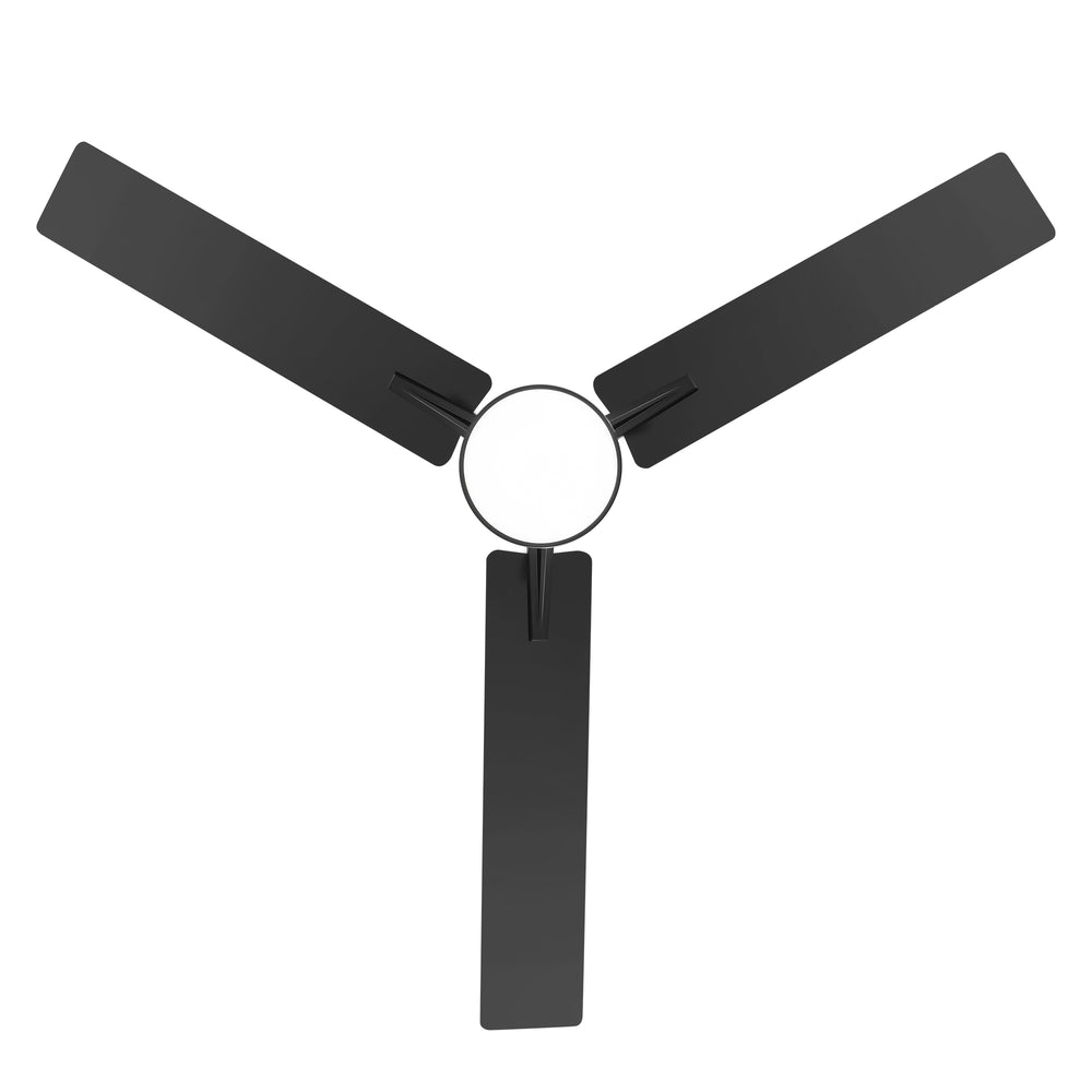 48-inch 3-Blade Black Ceiling Fan with Light and Remote,18W LED Light with 3 Adjustable Color Temperature