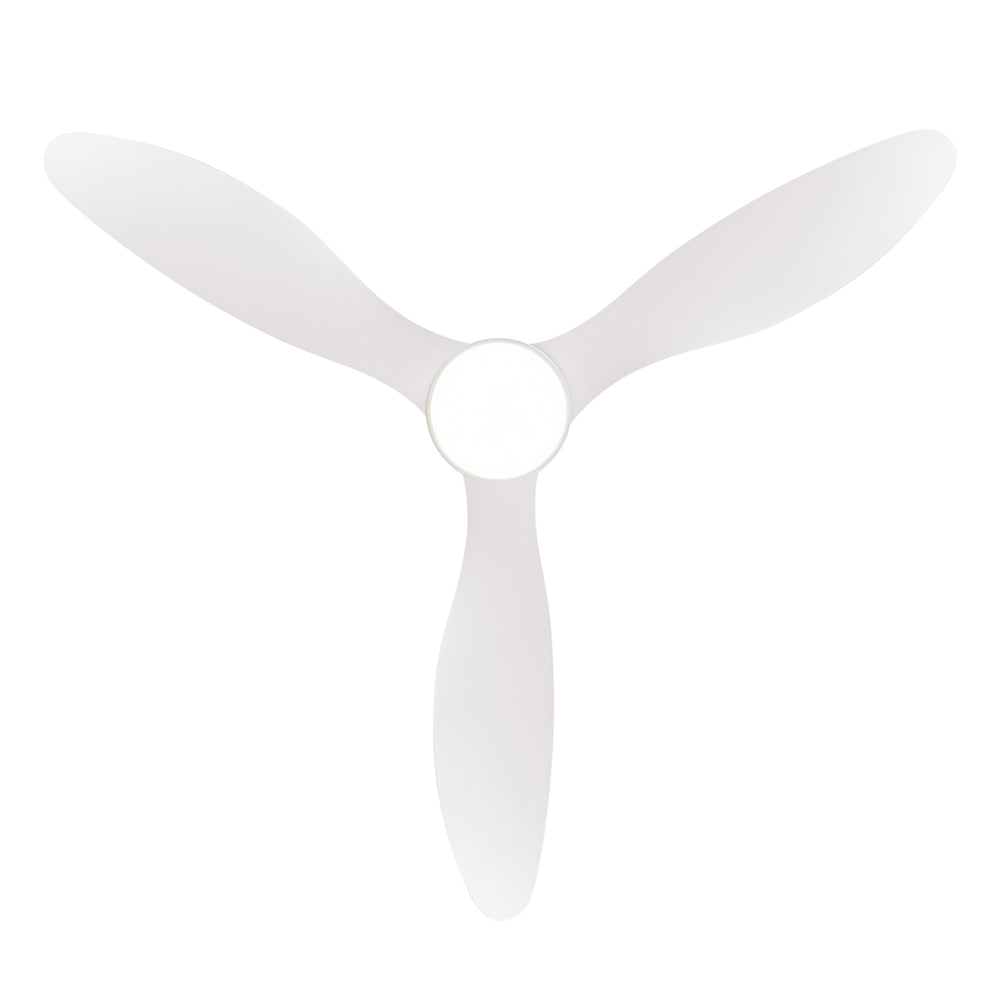 52 Inch Flush Mount Ceiling Fan, Low Profile Ceiling Fan with Light and Remote,Tri-Color temperatures, Quiet Strong DC Reversible Motor for Indoor, Bedroom, Kitchen, Living Room