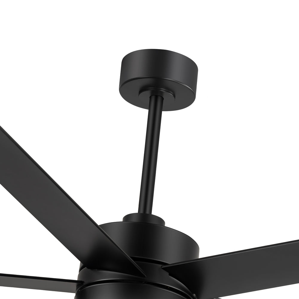 56 Inch 5-Blade Integrated Ceiling Fan with LED Light and Remote,6" and 12" Downrod Included