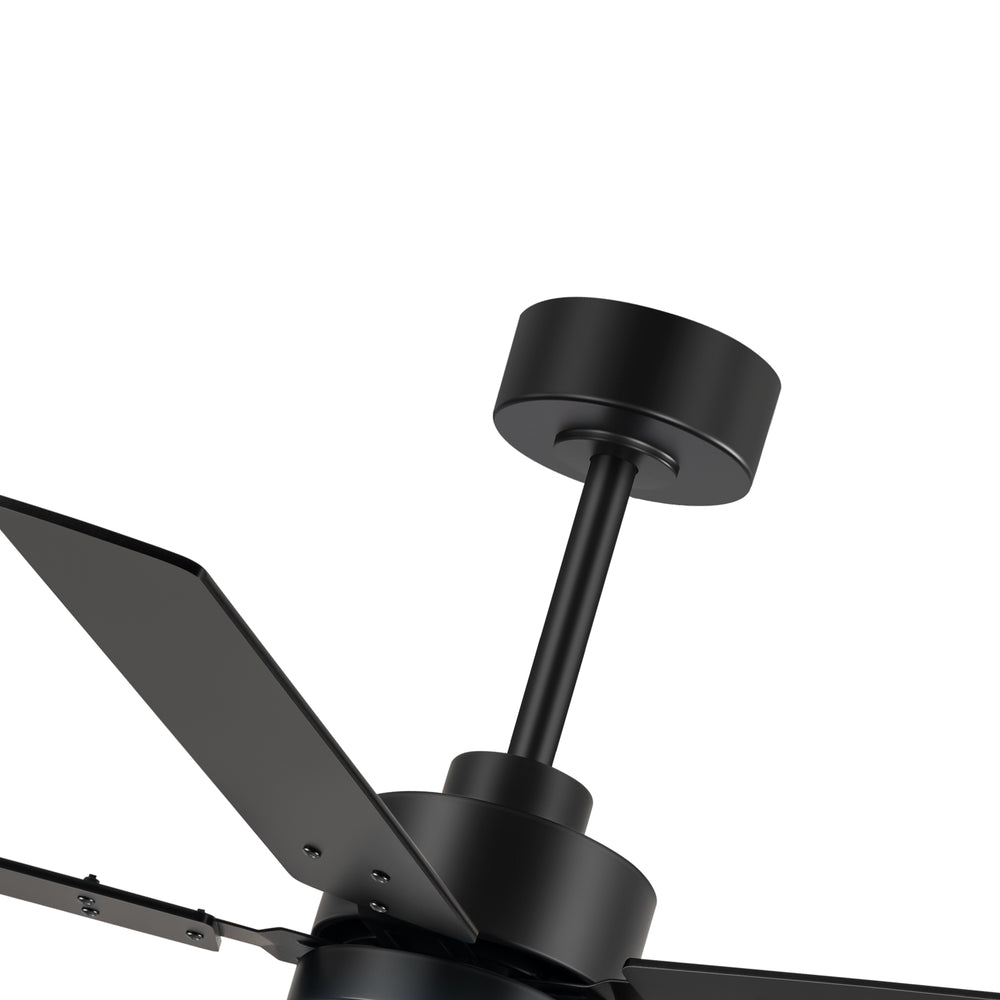 48 Inch 5-Blade Integrated Ceiling Fan with LED Light and Remote,5" and 10" Downrod Included