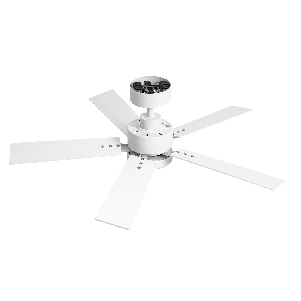 42-inch 5-Blade Ceiling Fan with Lights and Remote, 6 Speeds Reversible DC Motor Noiseless, Modern Ceiling Fan for Patios, Living Room, Farmhouse, Kitchen