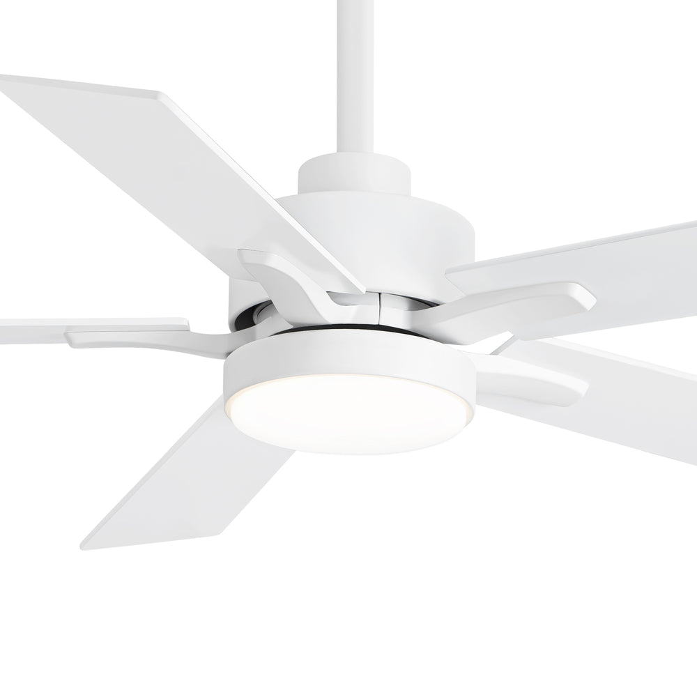 42-inch 5-Blade Ceiling Fan with Lights and Remote, 6 Speeds Reversible DC Motor Noiseless, Modern Ceiling Fan for Patios, Living Room, Farmhouse, Kitchen