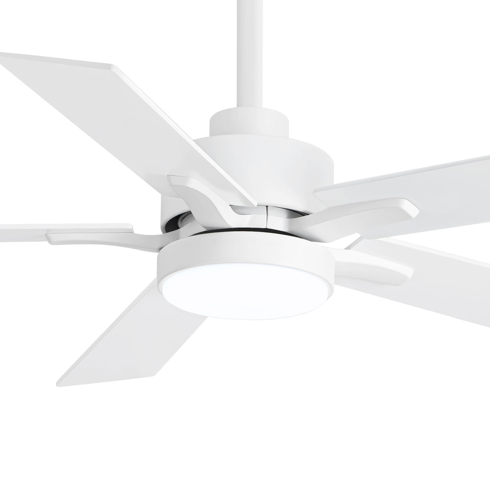 42-inch 5-Blade Ceiling Fan with Lights and Remote, 6 Speeds Reversible DC Motor Noiseless, Modern Ceiling Fan for Patios, Living Room, Farmhouse, Kitchen